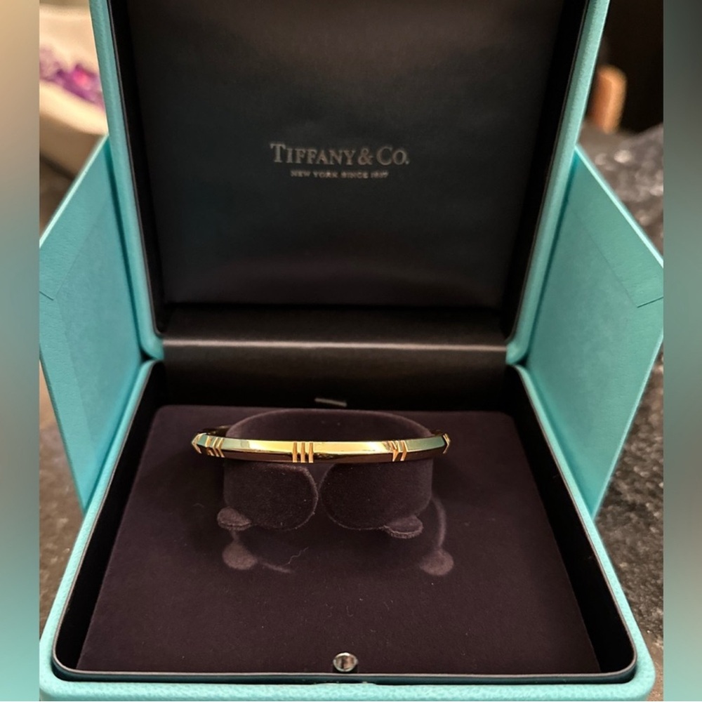 Tiffany & Co. Gold and Black Bangle